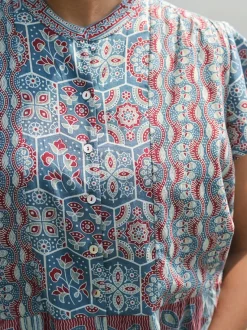 Ancient Indigo Craft Blouse - Indigo