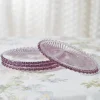 Aurora Glass Plates Set of 4 - Amethyst