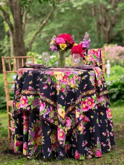 Avonlea Round Cloth - Black