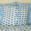 Bailey Block Print Cushion Cover - Blue