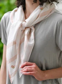 Bird Sanctuary Scarf - Ecru