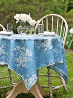 Blanche Oilcloth - Washed Blue