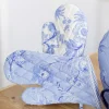 Blue Skies Patchwork Oven Mitt Set of 2 - Blue