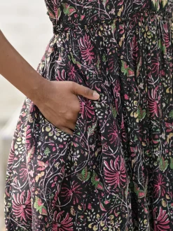 Butterfly Vine Dress - Black