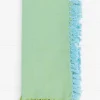 Chambray Napkin Set of 4 - Aqua/Green