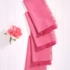 Chambray Napkin Set of 4 - Pink