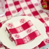 Charm Jacquard Napkin Set of 4 - Red