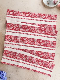 Charm Jacquard Tea Towel Set of 2 - Red