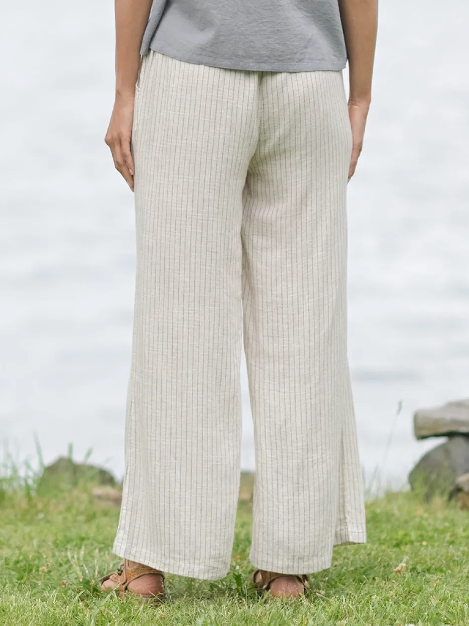 Coastal Stripe Pant - Navy