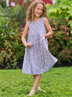 Cornwall Kids Dress - Periwinkle