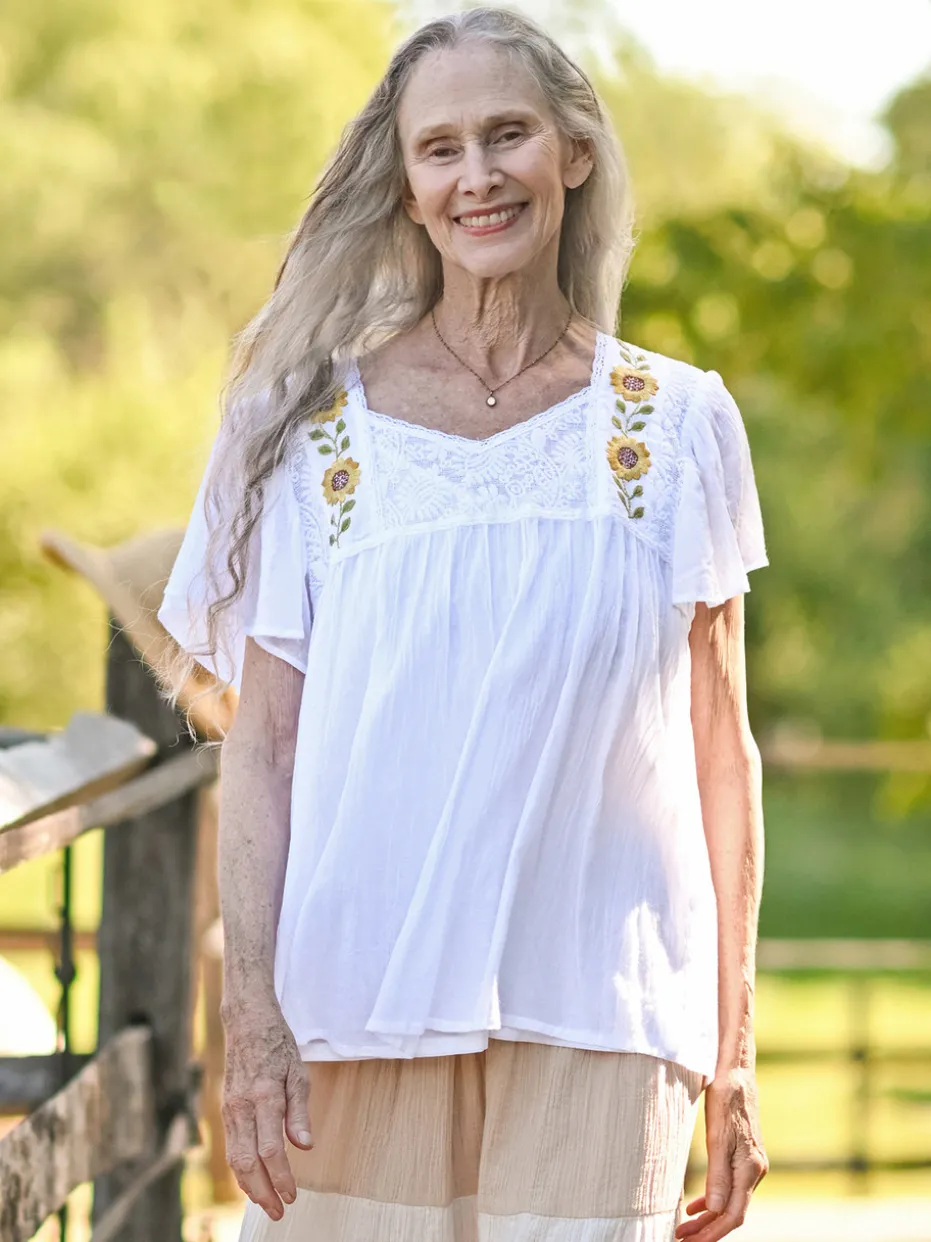 Country Road Blouse - White