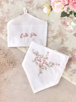 Cutie Pie Embroidered Envelope Hankie