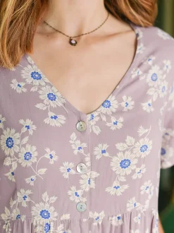 Dawn Flower Jumpsuit - Amethyst