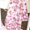 Delicate Blossom Napkin Set of 4 - Red