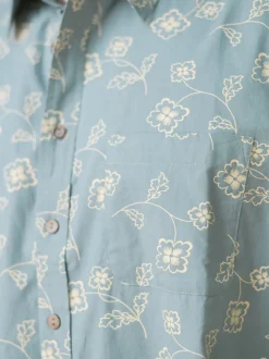 Drifting Vine Shirt - Smoke Blue