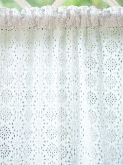 Emma Eyelet Cafe Curtain Set of 2