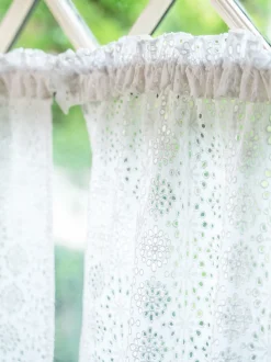 Emma Eyelet Cafe Curtain Set of 2