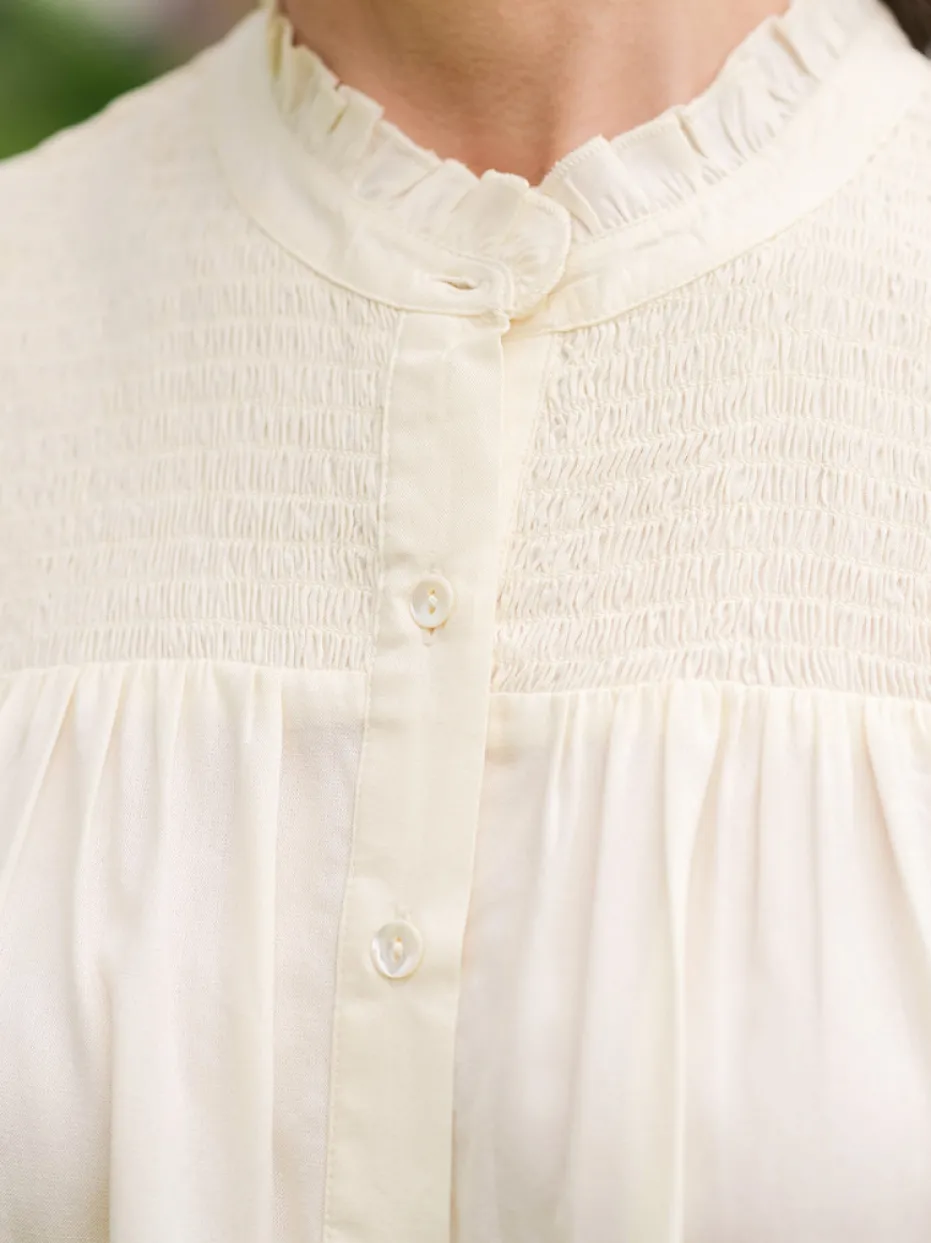 Emma Sleeveless Blouse - Ecru
