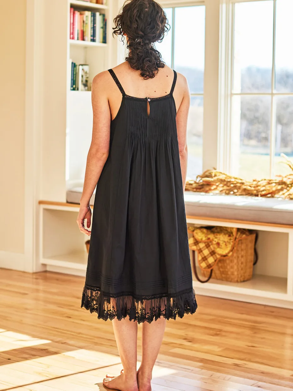 Esme Slip Nighty - Black