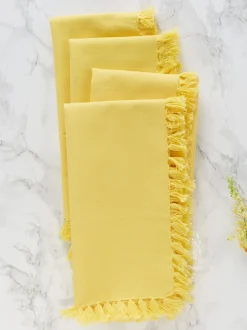 Essential Napkin Set of 4 - Yellow