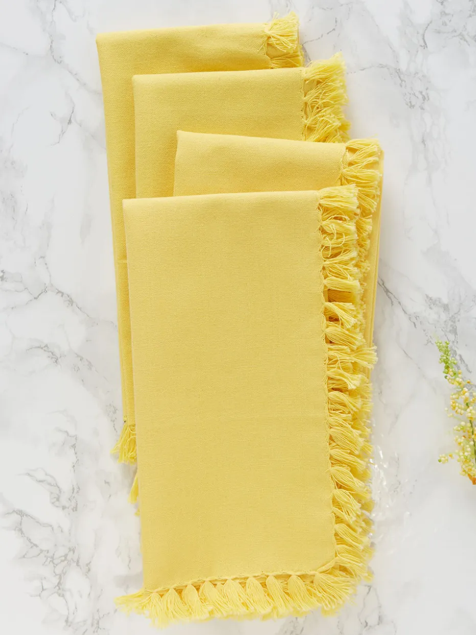 Essential Napkin Set of 4 - Yellow