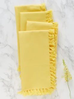 Essential Napkin Set of 4 - Yellow