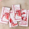 Feeling Crabby Luncheon Napkin Set of 4 - White Red