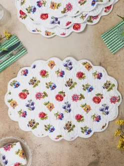 Flower Toss Quilted Placemat Set of 4 - Multi