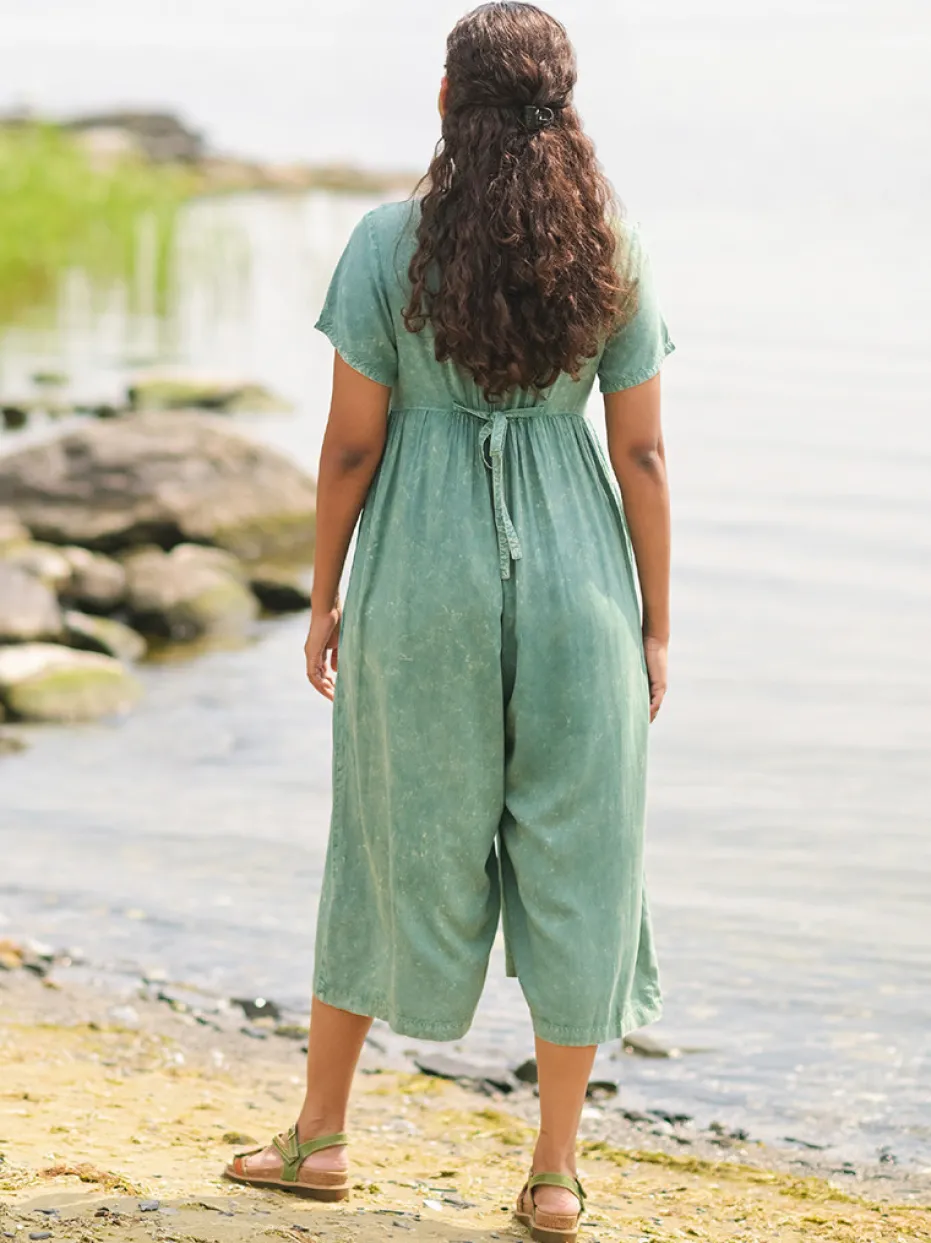 Genuinely Jess Jumpsuit - Sunwashed Green