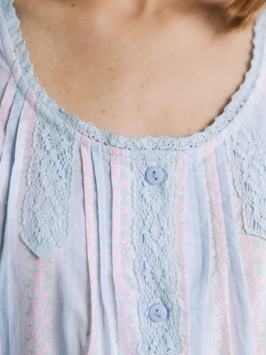Hampton Stripe Camaloon - White Blue