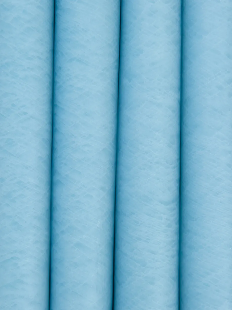 Hand Dipped Candles Set of 4 - Caribbean Blue
