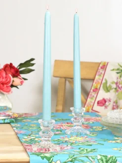 Hand Dipped Candles Set of 4 - Caribbean Blue