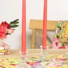 Hand Dipped Candles Set of 4 - Coral Pink
