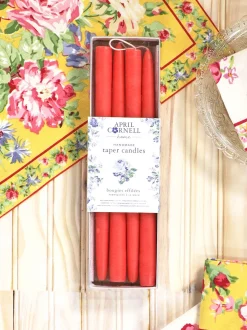 Hand Dipped Candles Set of 4 - Coral Pink
