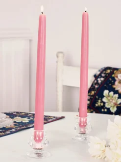 Hand Dipped Candles Set of 4 - Dusty Rose