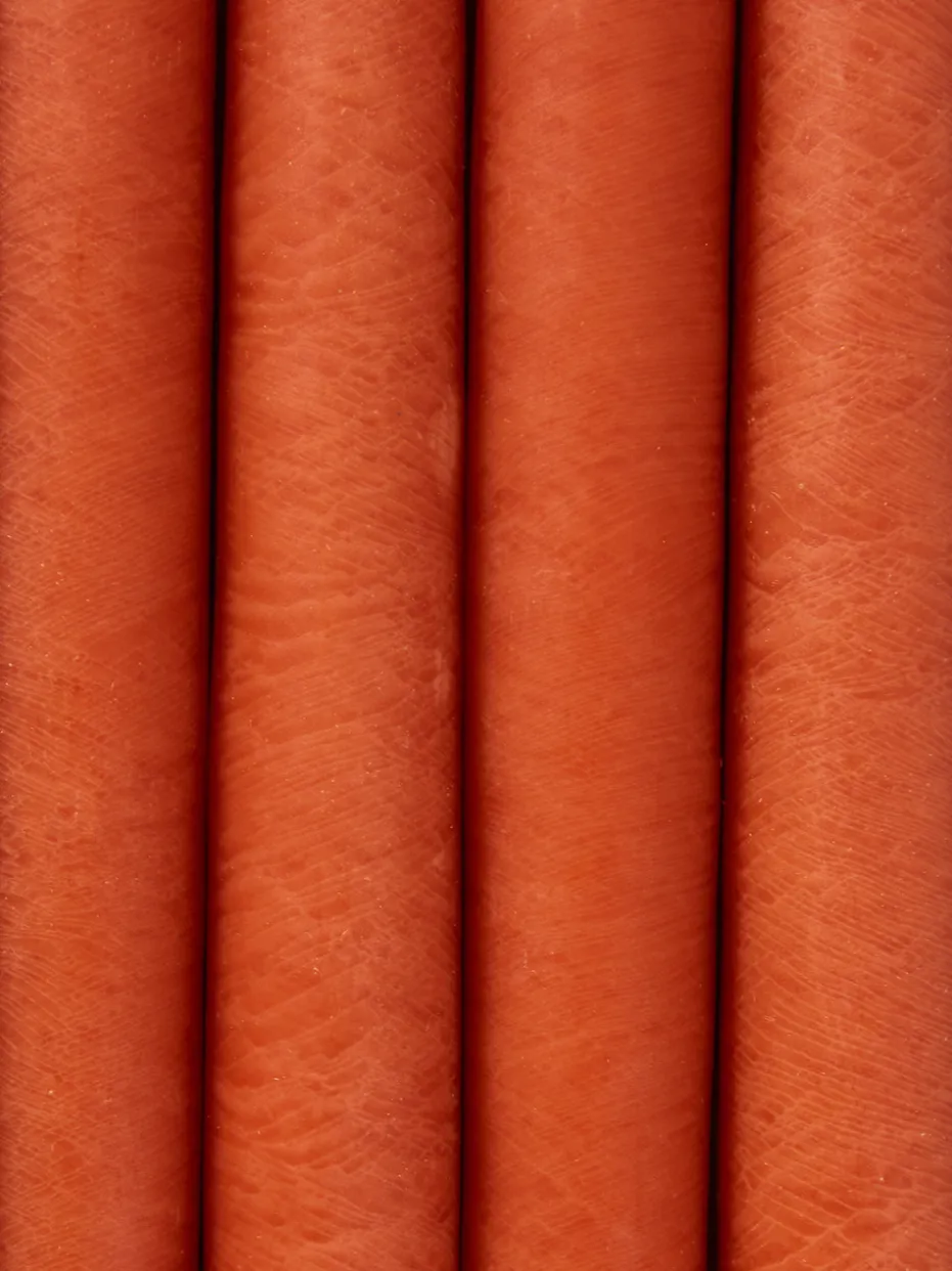 Hand Dipped Candles Set of 4 - Terracotta
