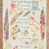 How to Be Happy Tea Towel - Multi