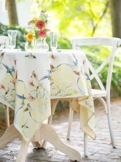 Hummingbird Watercolor Tablecloth