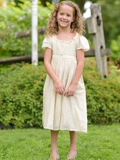 Jane Austen Kids Dress - Cream