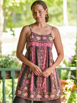 Kalamkari Tunic Dress - Black