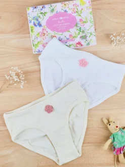 Kids Undies - Set of 2 - White Ecru