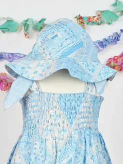 Maddie's Medley Baby Sunhat - Light Blue