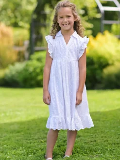 Maldives Kids Dress - White