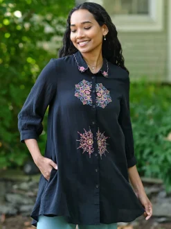 Mandala Tunic - Black