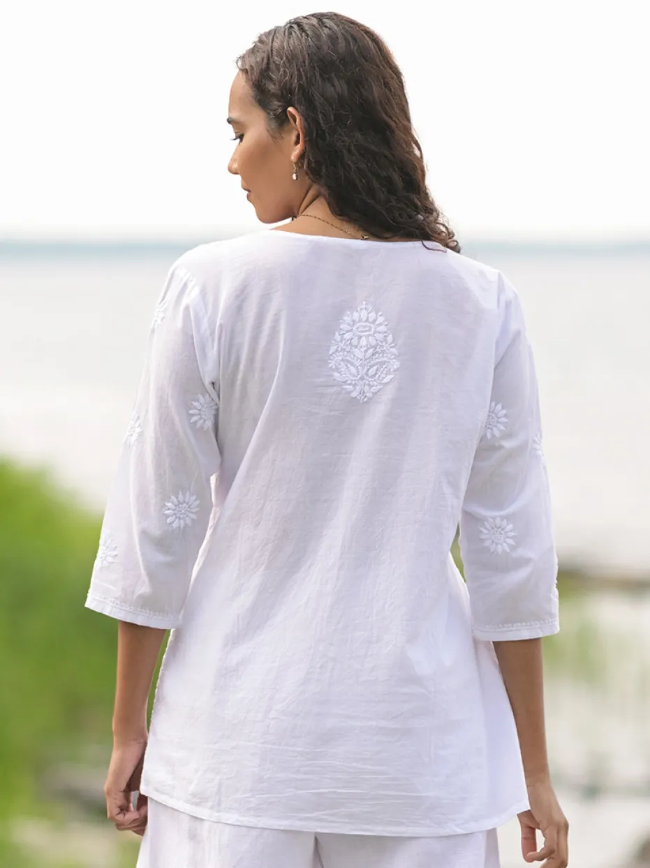 Marguerite Tunic - White