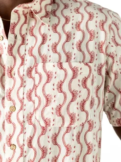 Ocean Life Shirt - Smoke Red