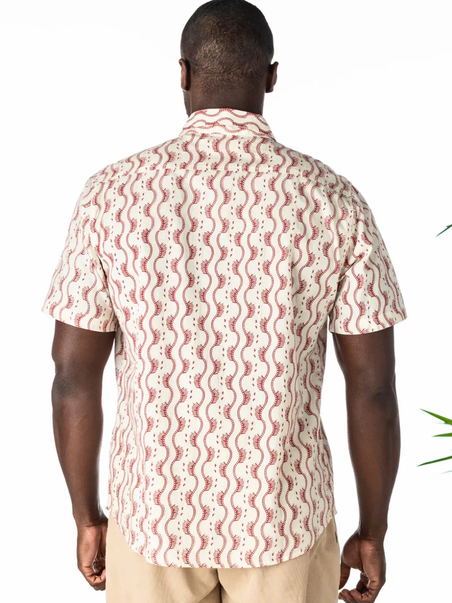 Ocean Life Shirt - Smoke Red