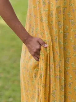 Panama Butterfly Sundress - Dark Gold