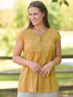 Panama Butterfly Tunic - Dark Gold