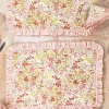 Penelope Ruffle Quilted Placemat Set of 2 - Ivory